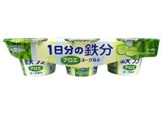 オハヨー乳業 １日分の鉄分ヨーグルト アロエ ３個パック